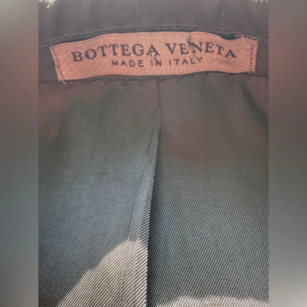 BOTTEGA VENETA COTTON BLEND SUIT OLIVE ARMY GREEN SUMMER WEDDING EU 52 / US 42 - Picture 6 of 14